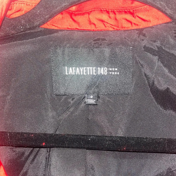 Vintage Lafayette 148 New York Red Blazer Jacket size 2 
Ruffle red - Picture 3 of 5